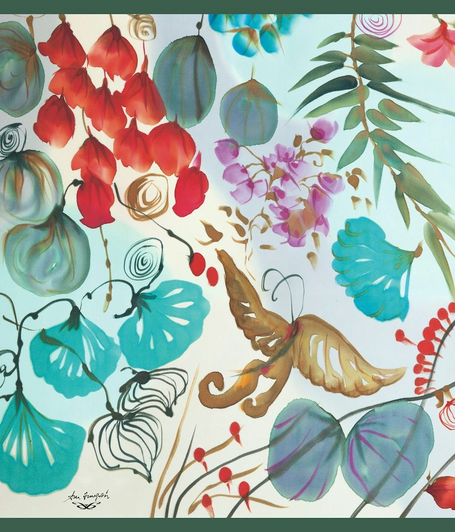 Pañuelo de Twill, Modelo ADIRA de la colección MUNDANA Pañuelo de Twill, Modelo ADIRA de la colección MUNDANA