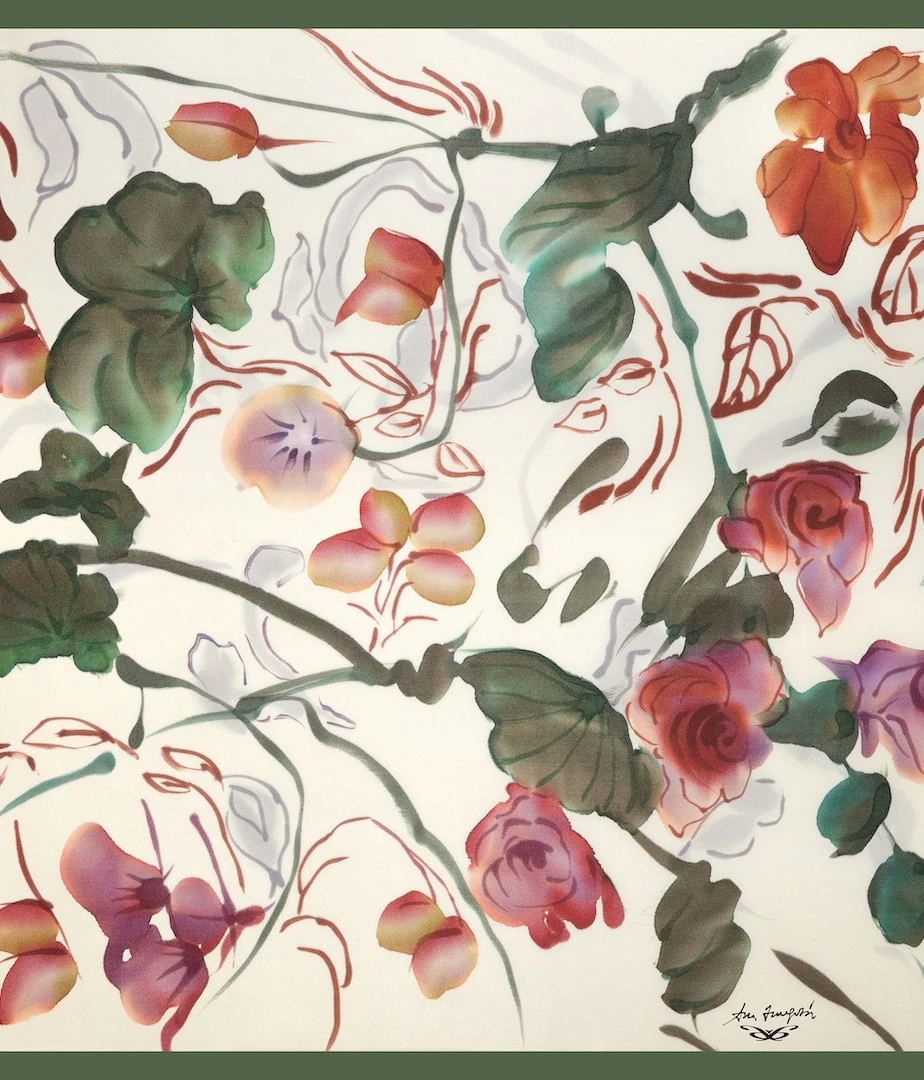 Pañuelo de Twill, Modelo EVANIS de la colección MUNDANA Pañuelo de Twill, Modelo EVANIS de la colección MUNDANA