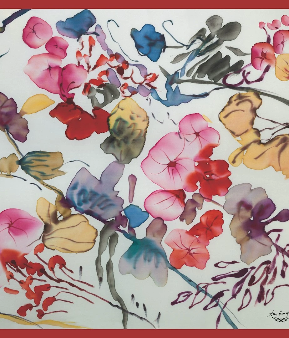 Pañuelo de Twill, Modelo NIREL de la colección MUNDANA Pañuelo de Twill, Modelo NIREL de la colección MUNDANA