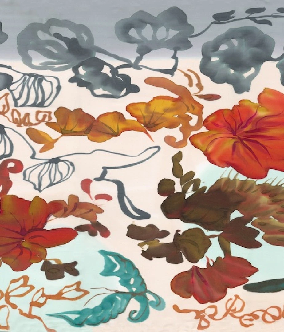 Pañuelo Silk Satín Modelo VANELIA de la Colección Mundana Pañuelo Silk Satín Modelo VANELIA de la Colección Mundana